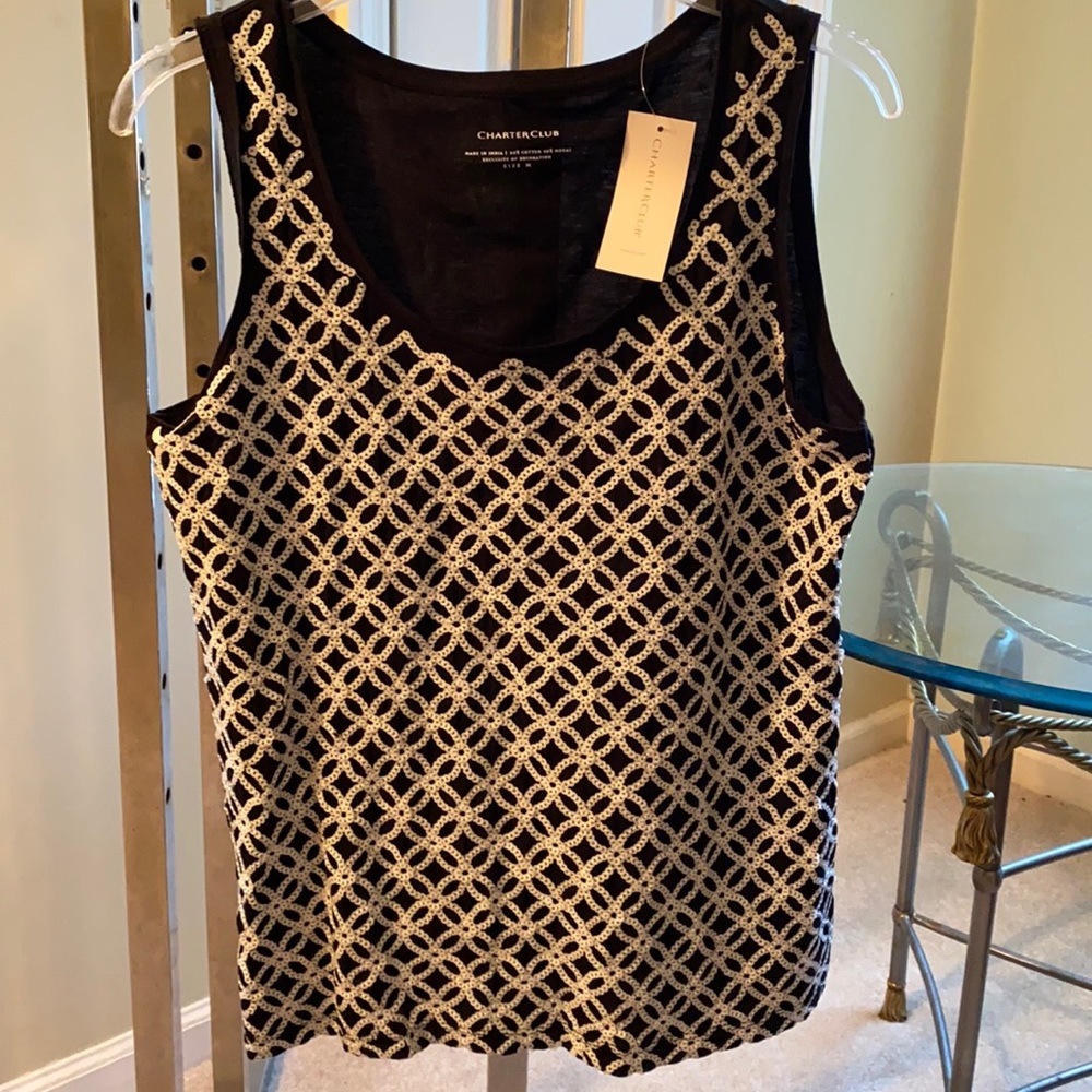 Charter Club Sequin Tank-M